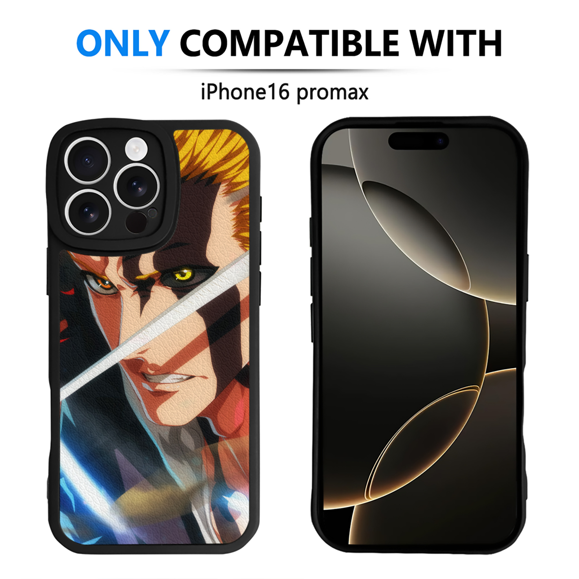 （画像用） ブリーチ BLEACH 【iPhone 16シリーズ対応】シリコンスマホケース（レザー調） 材質：シリコン